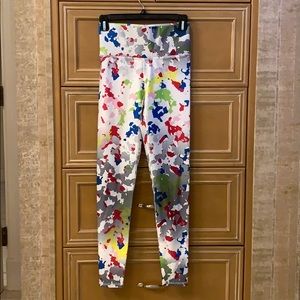 White Camo Super-High Band Leggings Terez